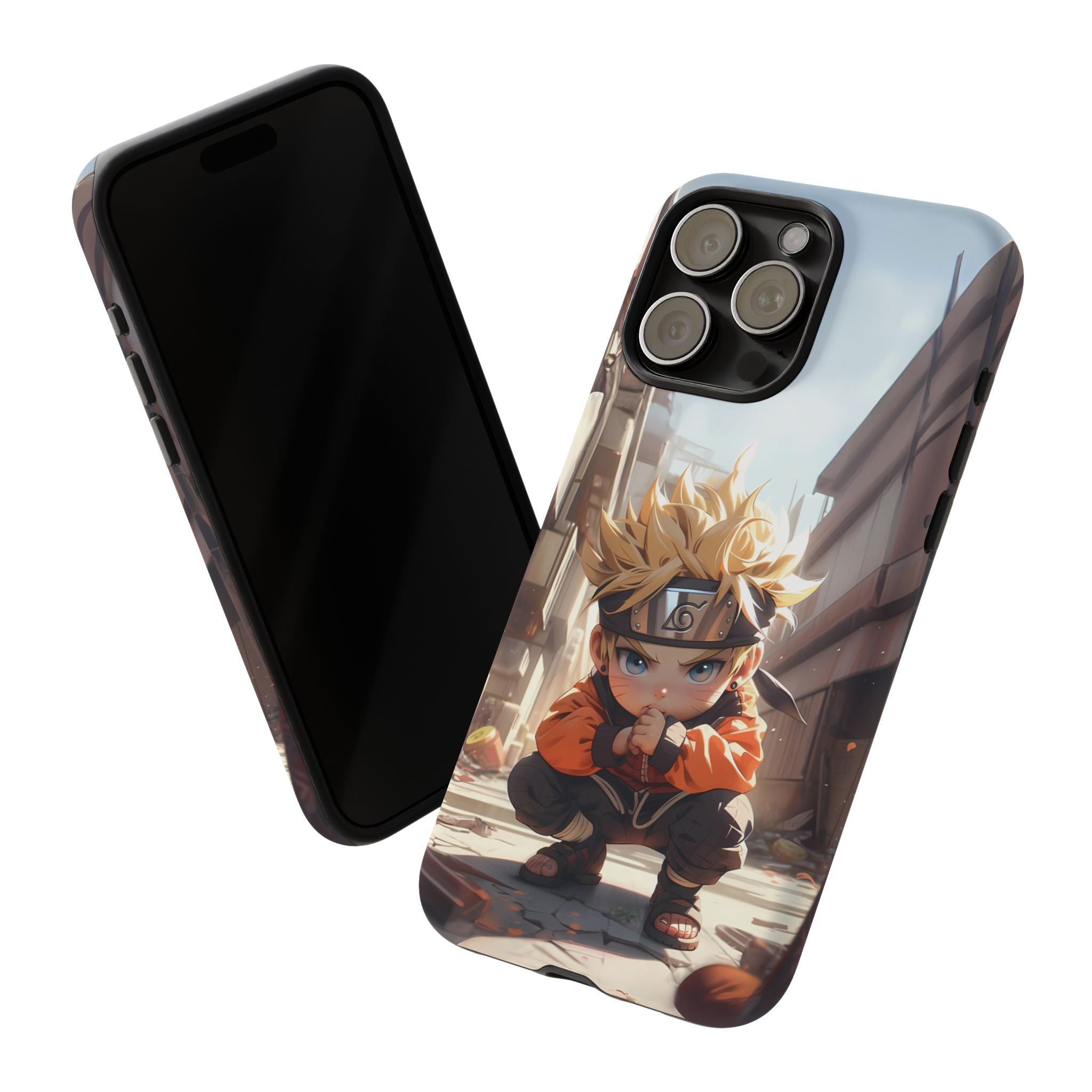 Chibi Naruto Tough Phone Case – Anime Protective Case for iPhone & Samsung, UV Resistant, Durable & Stylish