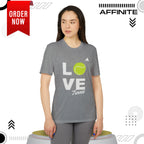 T-Shirt Love Tennis Unisex Sport T-shirt, Athletic Tee, Gift for Tennis Lovers, Tennis Apparel, Sportswear, Fitness Clothing by Adidas