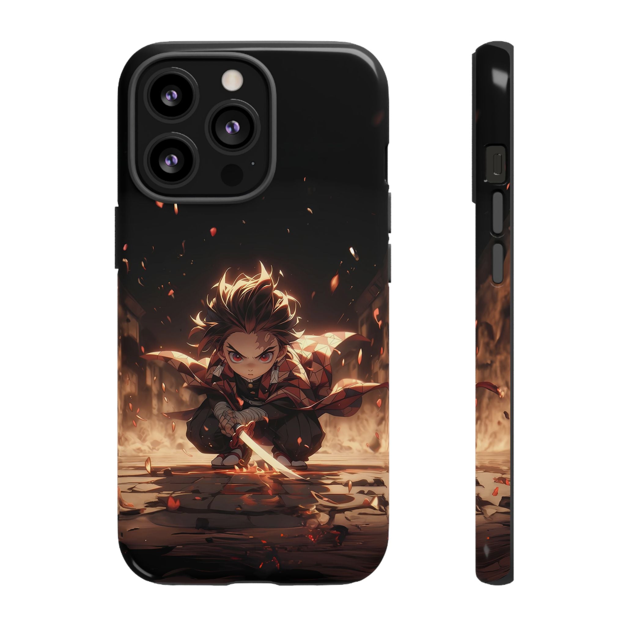 Tough Phone Case – Chibi Tanjiro Kamado Anime Protective Case for iPhone & Samsung