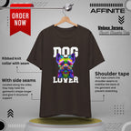 T-Shirt Dog Lover Unisex T-Shirt | Sharp Dog Graphic Brown
