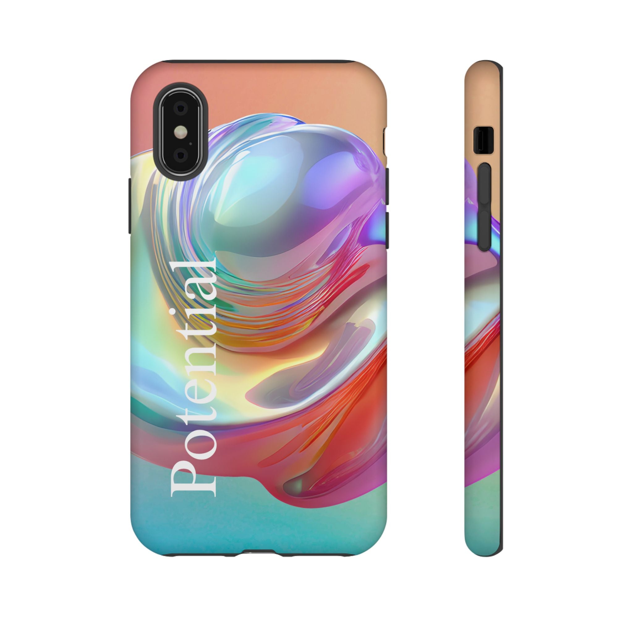 Colorful Phone Tough Case - "Potential" Metamorph Design