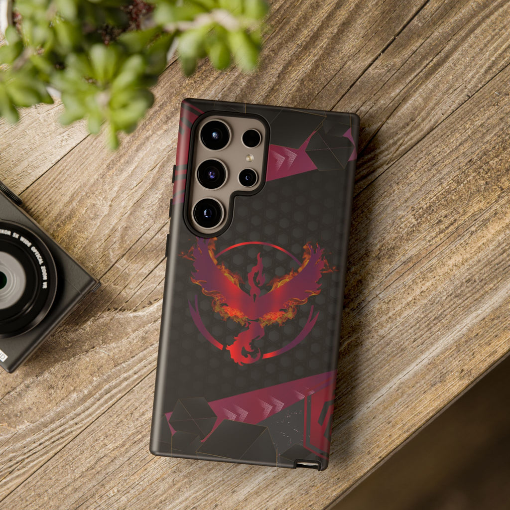 Pokémon Phone Case – Team Valor Tough & Rugged Dual-Layer Protection for iPhone, Samsung, Pixel | Wireless Charging Ready