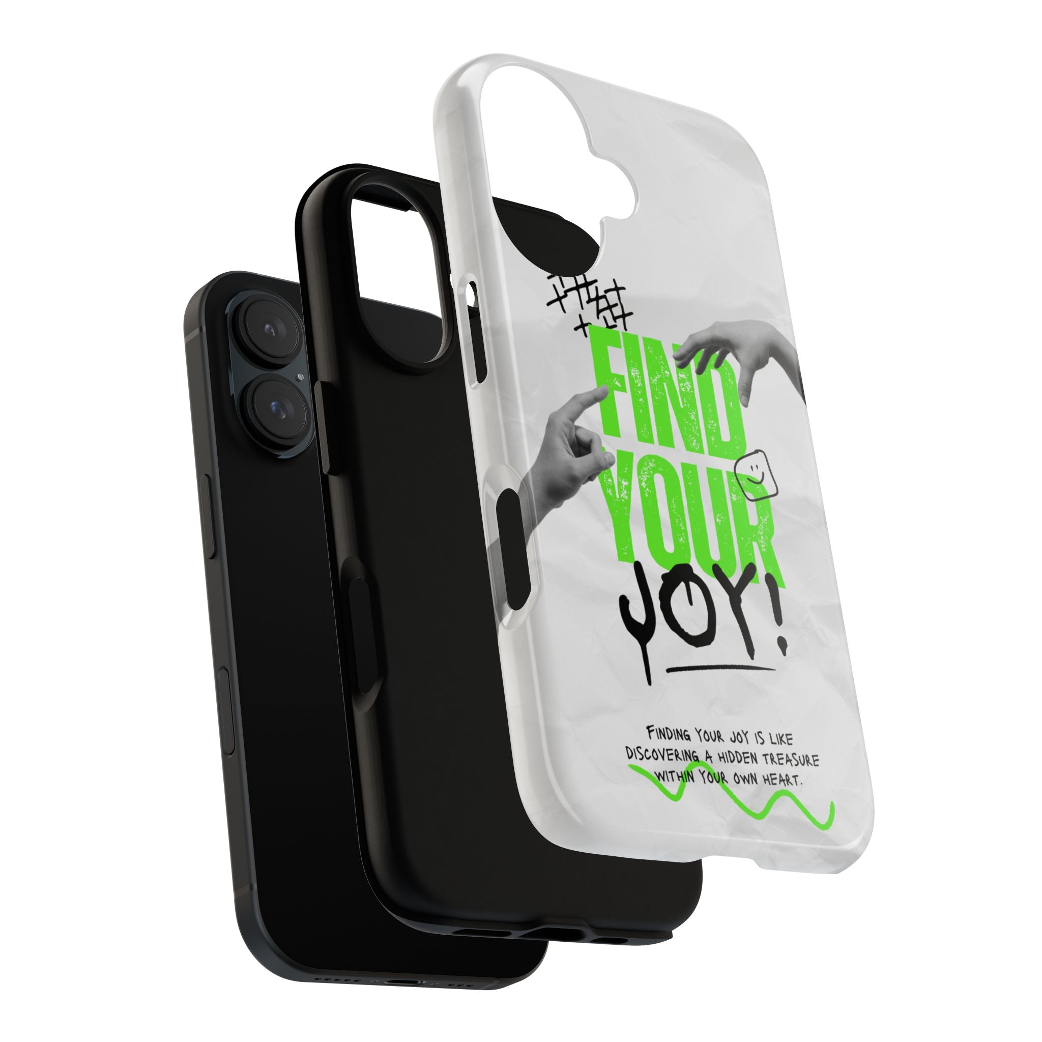 Phone Cases - Find Your Joy Themed Tough Phone Protection for iPhone, Samsung, Google Pixel (Matte/Glossy)