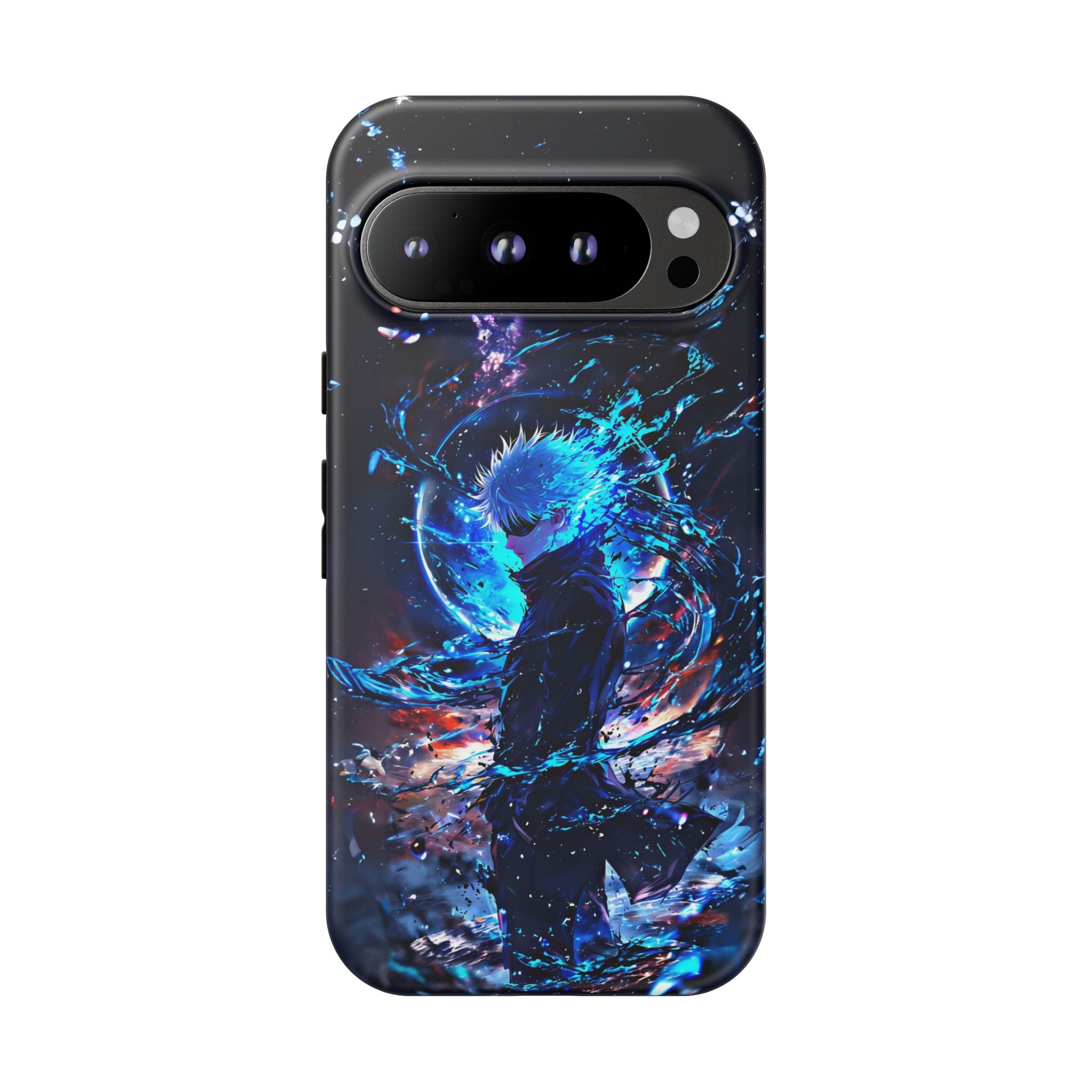 Anime Tough Phone Case – Gojou Satoru Design for iPhone, Samsung, and Google Pixel