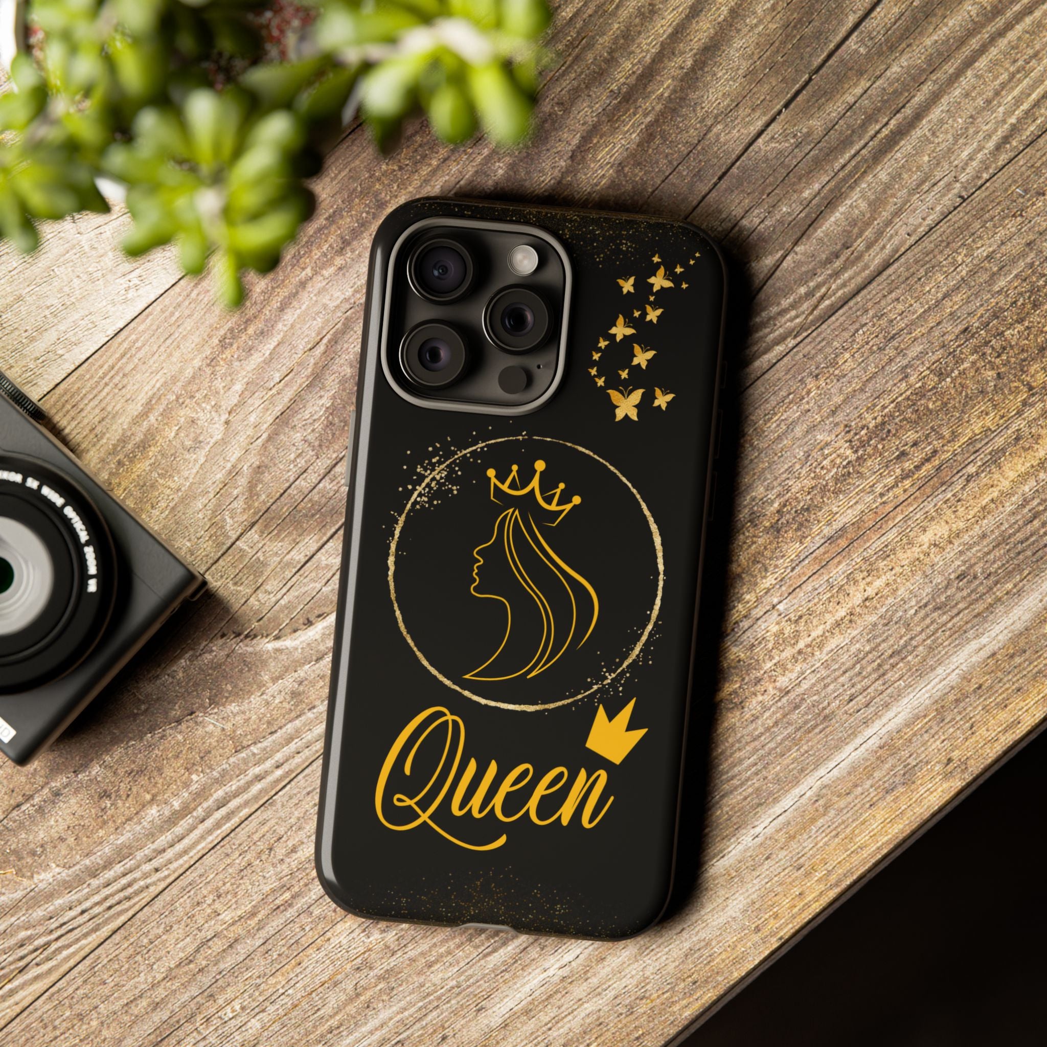 Tough Case Queen Phone Case – Matte & Glossy Crown Design for iPhone, Samsung & Pixel