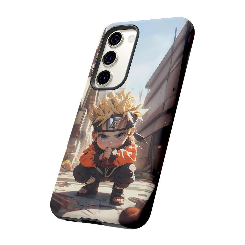 Chibi Naruto Tough Phone Case – Anime Protective Case for iPhone & Samsung, UV Resistant, Durable & Stylish