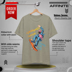 T-Shirt Skateboard Society Unisex Tee - Vibrant Orange Graphic T-Shirt for Skate Enthusiasts Heather Stone