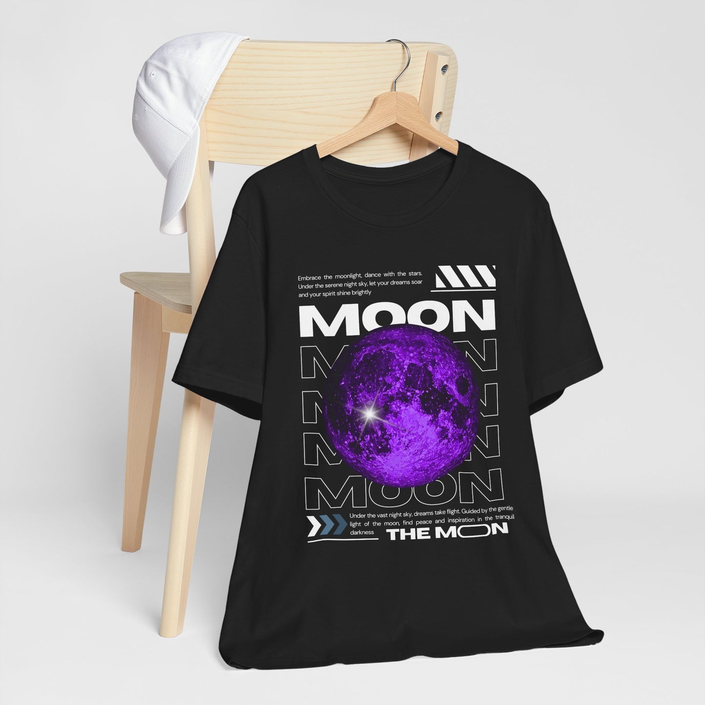 T-Shirt Unisex Moon-Themed T-Shirt | Casual Short Sleeve Tee | Astronaut Lover Gift