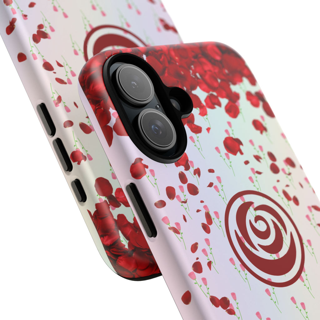 Tough Cases - Red Blossom Elegance Themed Phone Protection for iPhone, Samsung, and Google Pixel (Matte/Glossy)