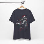 T-Shirt Dark Warrior Graphic Tee | Cool Casual Streetwear Heather Midnight Navy