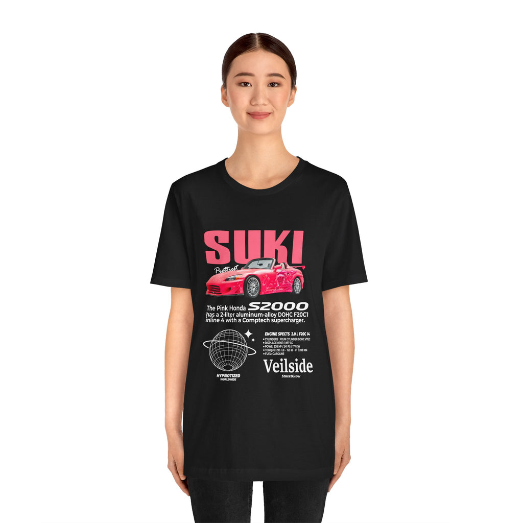 Suki Honda S2000 Shirt – Fast Car Anime T-Shirt | Unisex Retro Japanese Design by Bella+Canvas