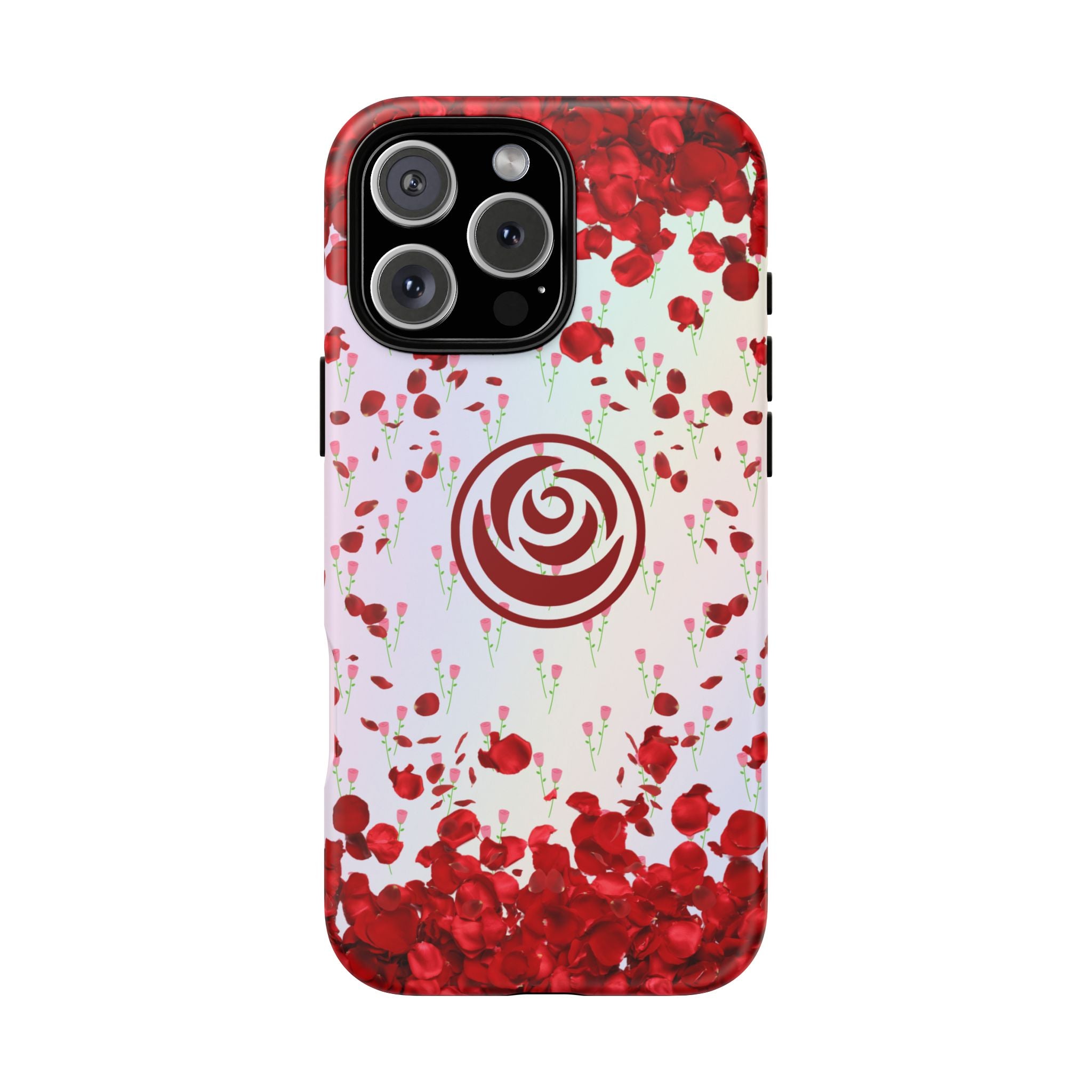 Tough Cases - Red Blossom Elegance Themed Phone Protection for iPhone, Samsung, and Google Pixel (Matte/Glossy)