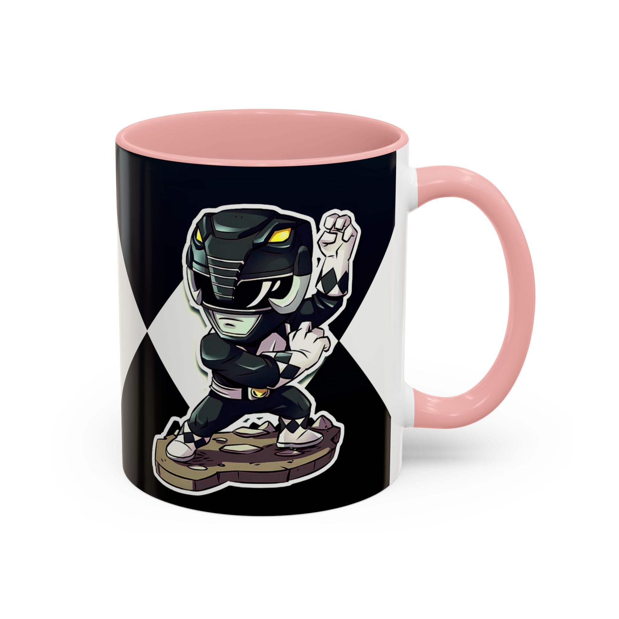 Mighty Morphin Power Rangers Black Ranger Ceramic Mug - 11oz & 15oz Coffee Mug - Accent Mug for Pop Culture Fans