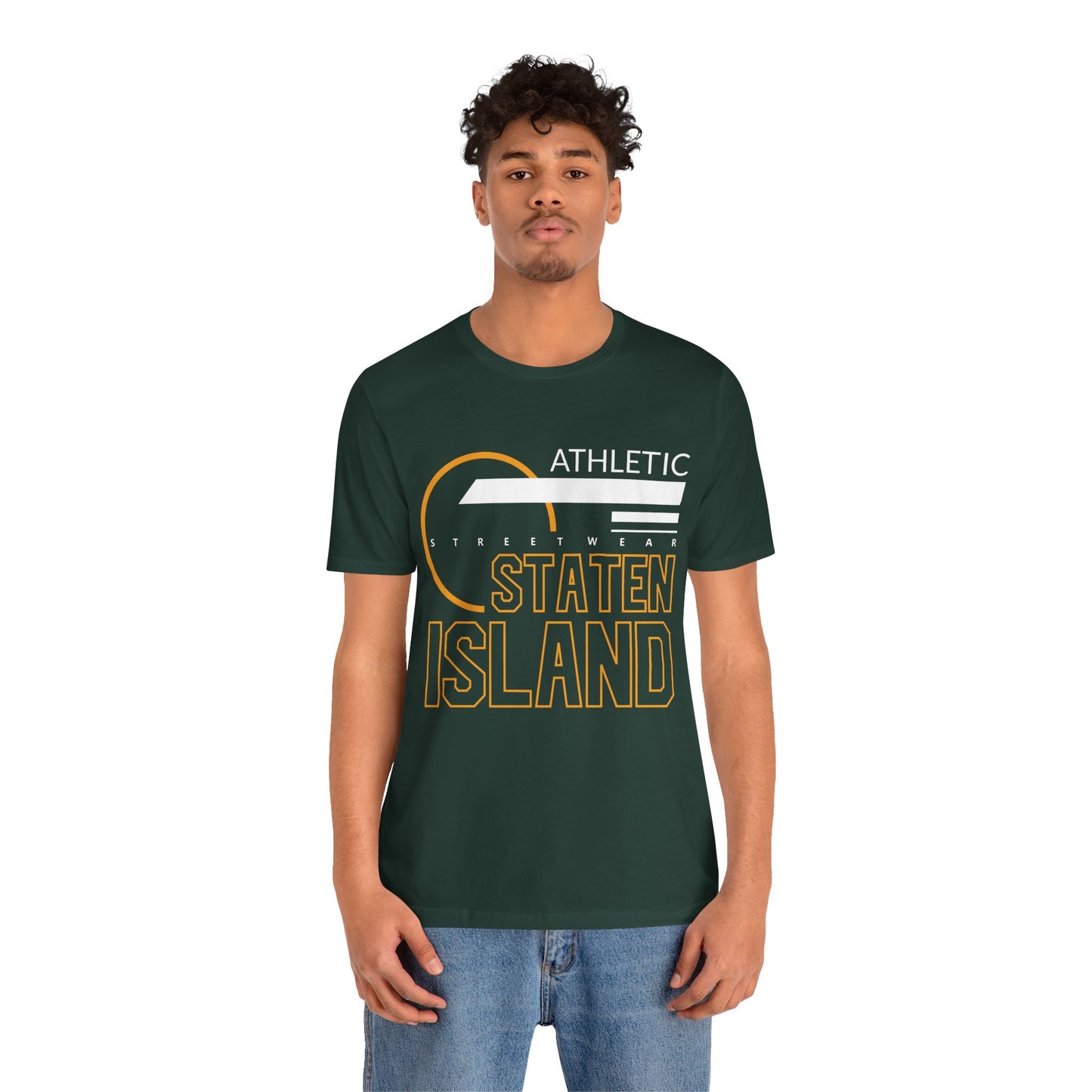 T-Shirt Unisex T Shirt - Athletic Staten Island Tee | Casual Comfort Fit | Affinite