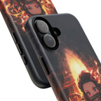 Chibi Nezuko Kamado Tough Phone Case – Anime Protective Case for iPhone & Samsung, UV Resistant, Durable & Stylish