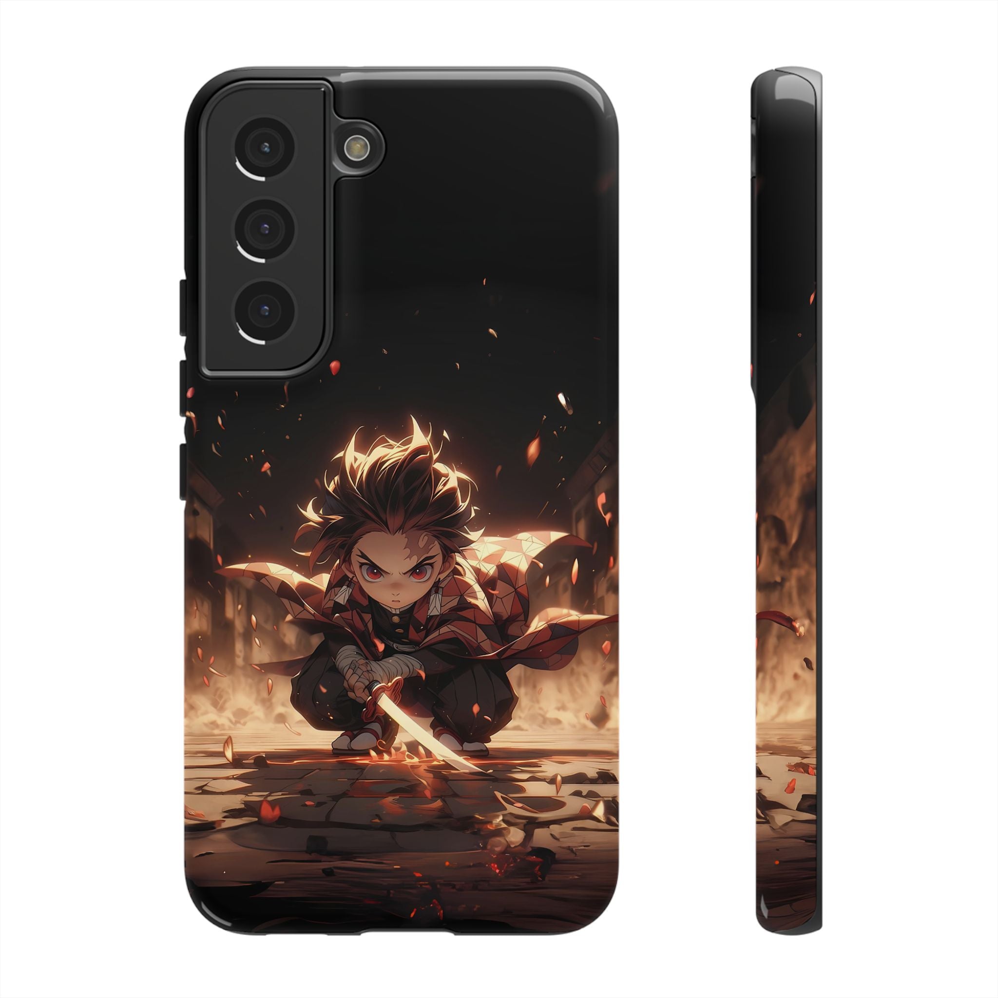 Tough Phone Case – Chibi Tanjiro Kamado Anime Protective Case for iPhone & Samsung