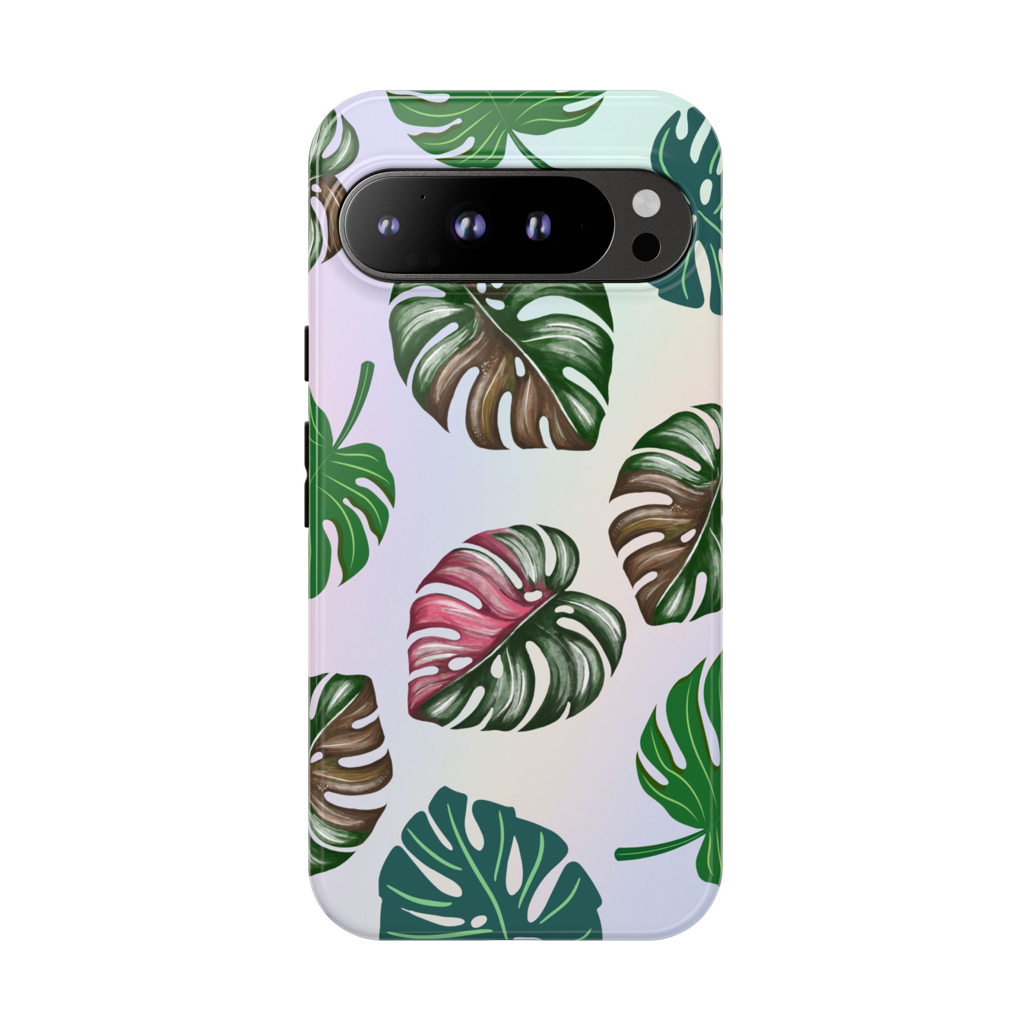 Tough Cases - Monstera Leaf Themed Phone Protection for iPhone, Samsung, and Google Pixel (Matte/Glossy)