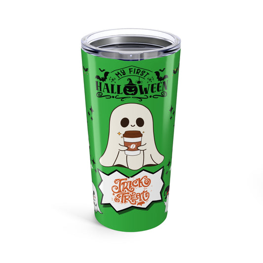 Tumblers Tumbler 20oz Vibrant Green, "Spooky Halloween 20oz Tumbler" Keep Your Drinks Hot or Cold with Style! 20oz