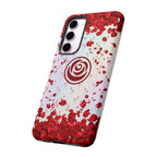 Tough Cases - Red Blossom Elegance Themed Phone Protection for iPhone, Samsung, and Google Pixel (Matte/Glossy)