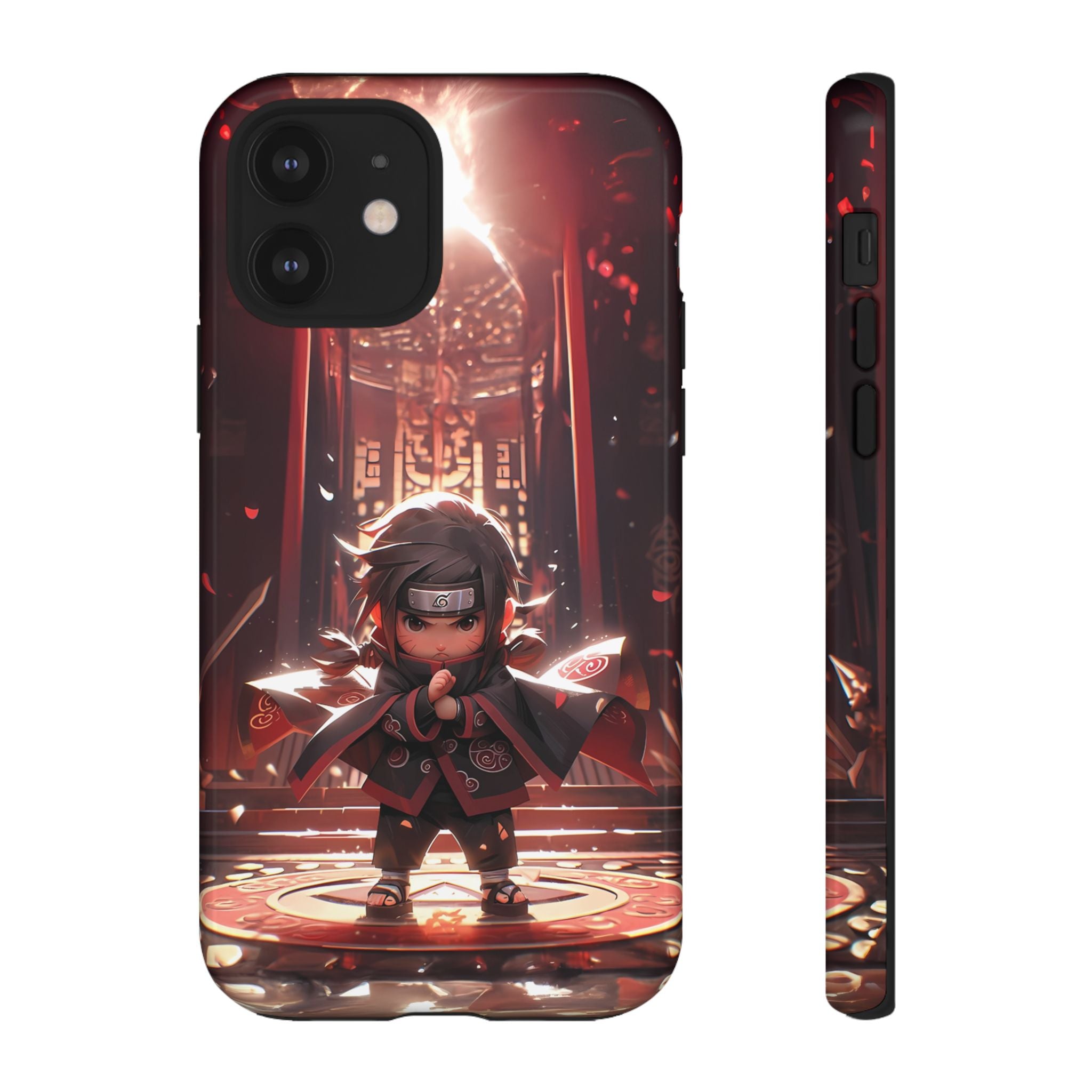 Chibi Itachi Tough Phone Case – Anime Protective Case for iPhone & Samsung, UV Resistant, Durable & Stylish