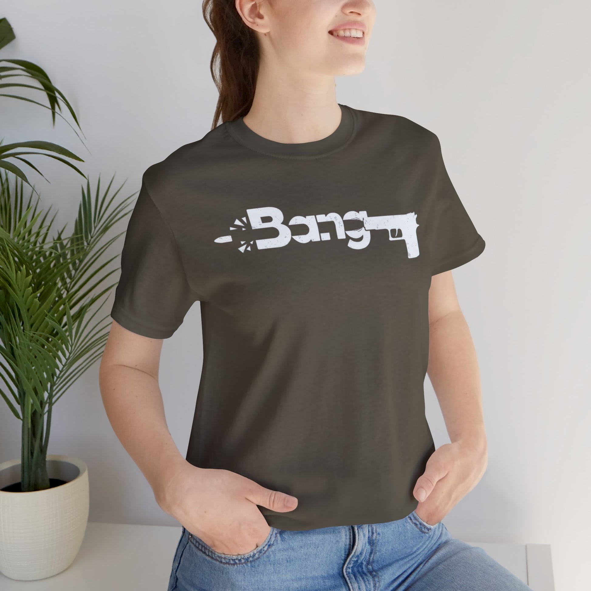 T-Shirt Bang Graphic Unisex Jersey Short Sleeve Tee - Casual Streetwear T-Shirt
