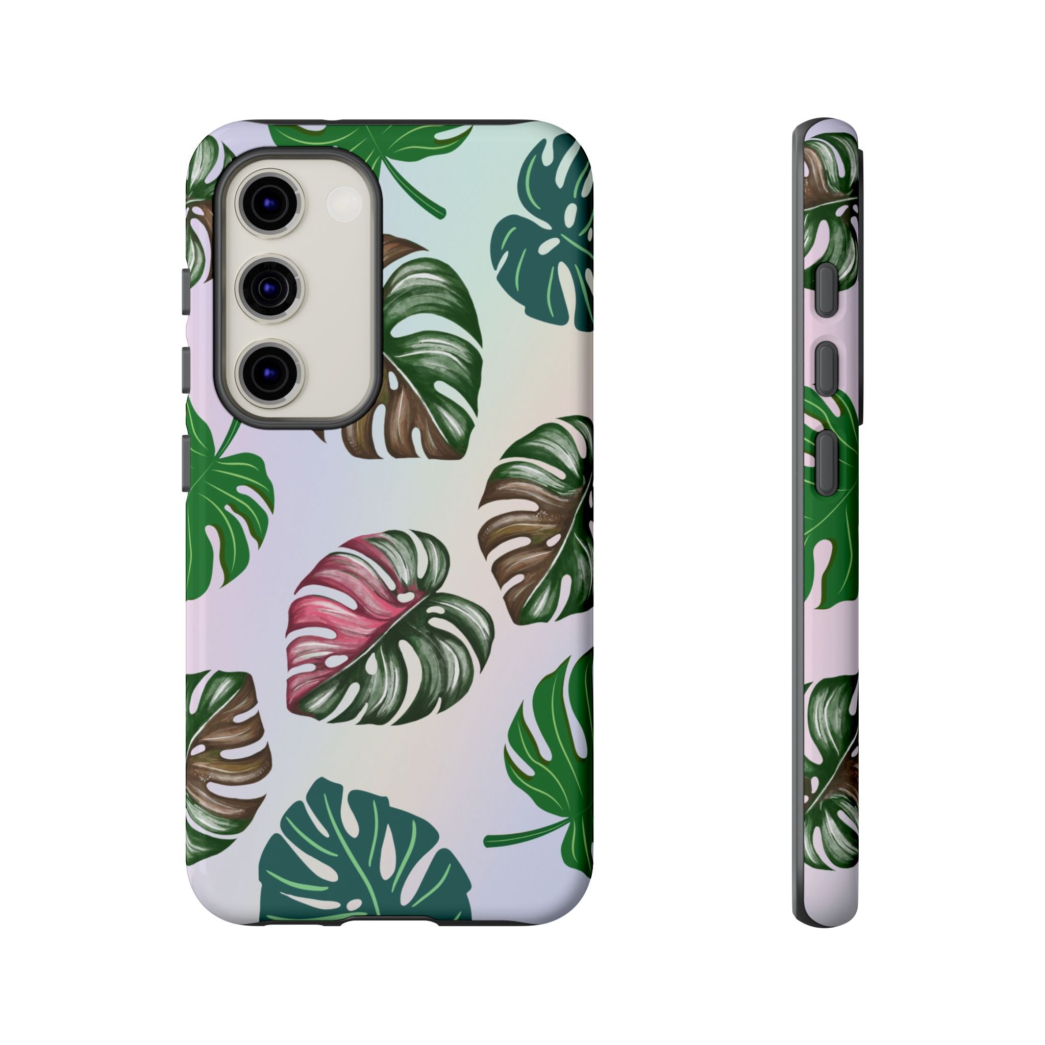 Tough Cases - Monstera Leaf Themed Phone Protection for iPhone, Samsung, and Google Pixel (Matte/Glossy)