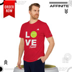T-Shirt Love Tennis Unisex Sport T-shirt, Athletic Tee, Gift for Tennis Lovers, Tennis Apparel, Sportswear, Fitness Clothing by Adidas