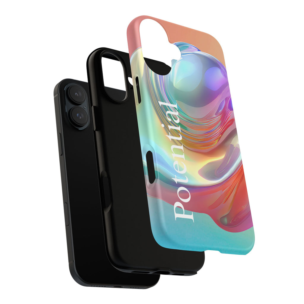 Colorful Phone Tough Case - "Potential" Metamorph Design