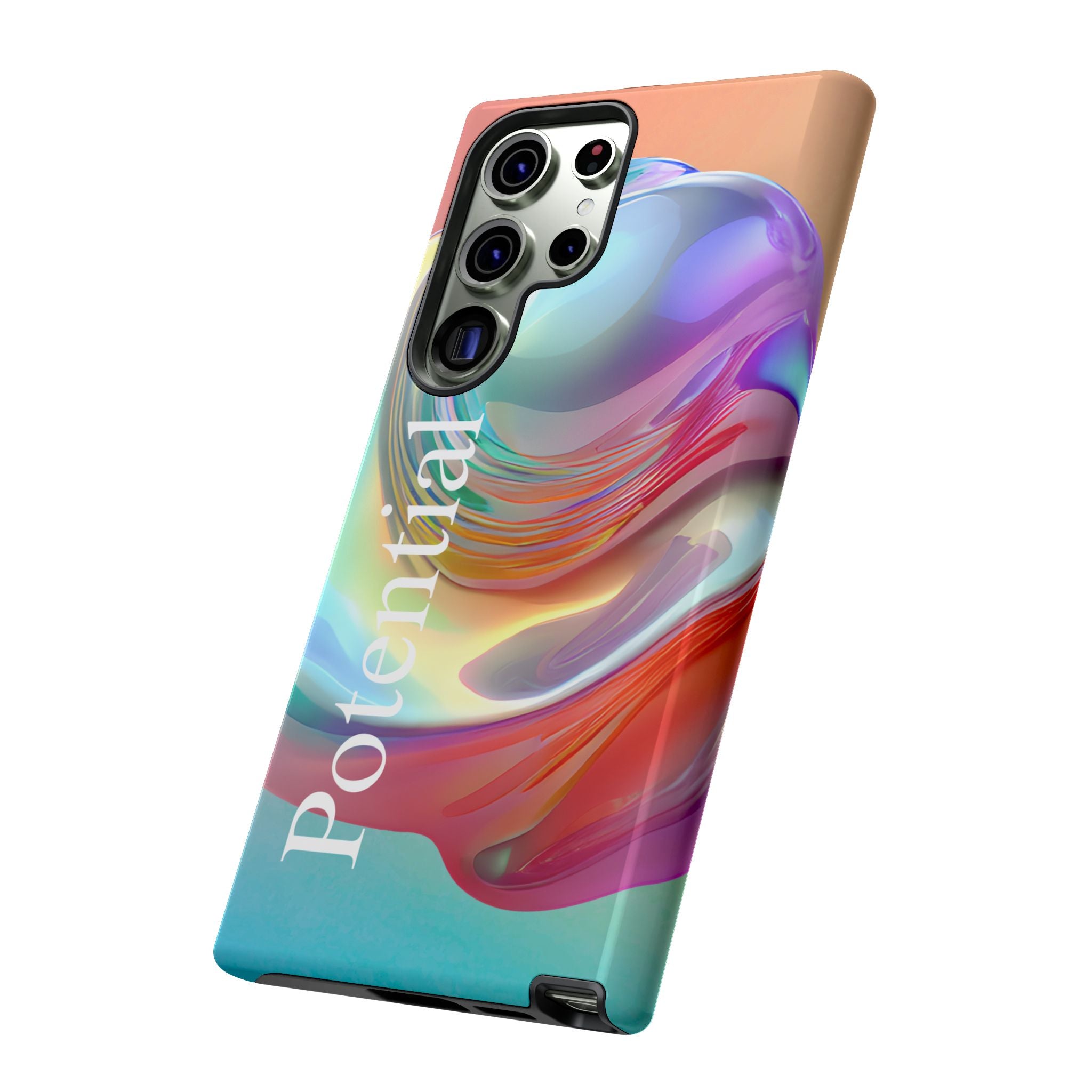 Colorful Phone Tough Case - "Potential" Metamorph Design