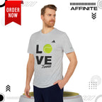 T-Shirt Love Tennis Unisex Sport T-shirt, Athletic Tee, Gift for Tennis Lovers, Tennis Apparel, Sportswear, Fitness Clothing by Adidas