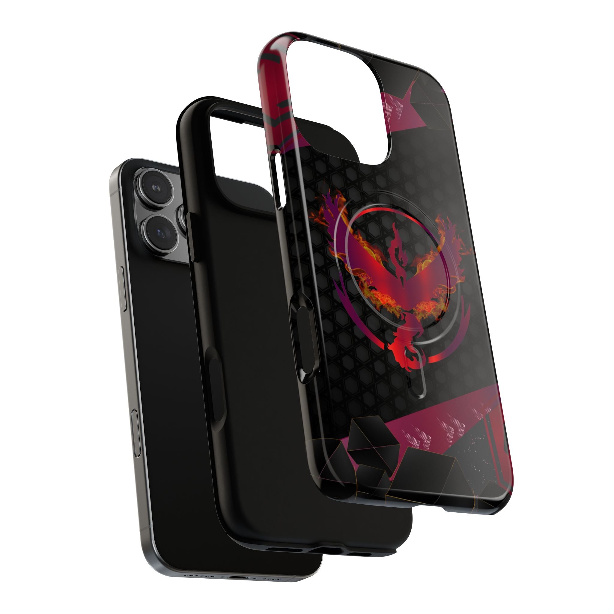 Pokémon Phone Case – Team Valor Tough MagSafe for iPhone 15, 16, 17 | Dual-Layer Armor + Magnetic Charging