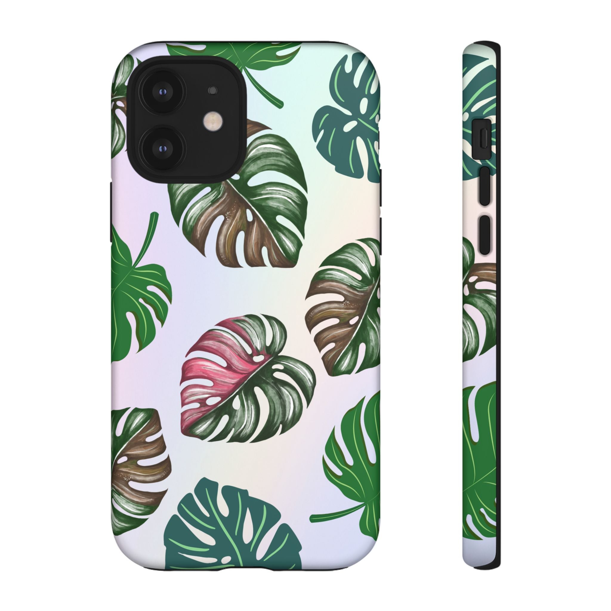 Tough Cases - Monstera Leaf Themed Phone Protection for iPhone, Samsung, and Google Pixel (Matte/Glossy)