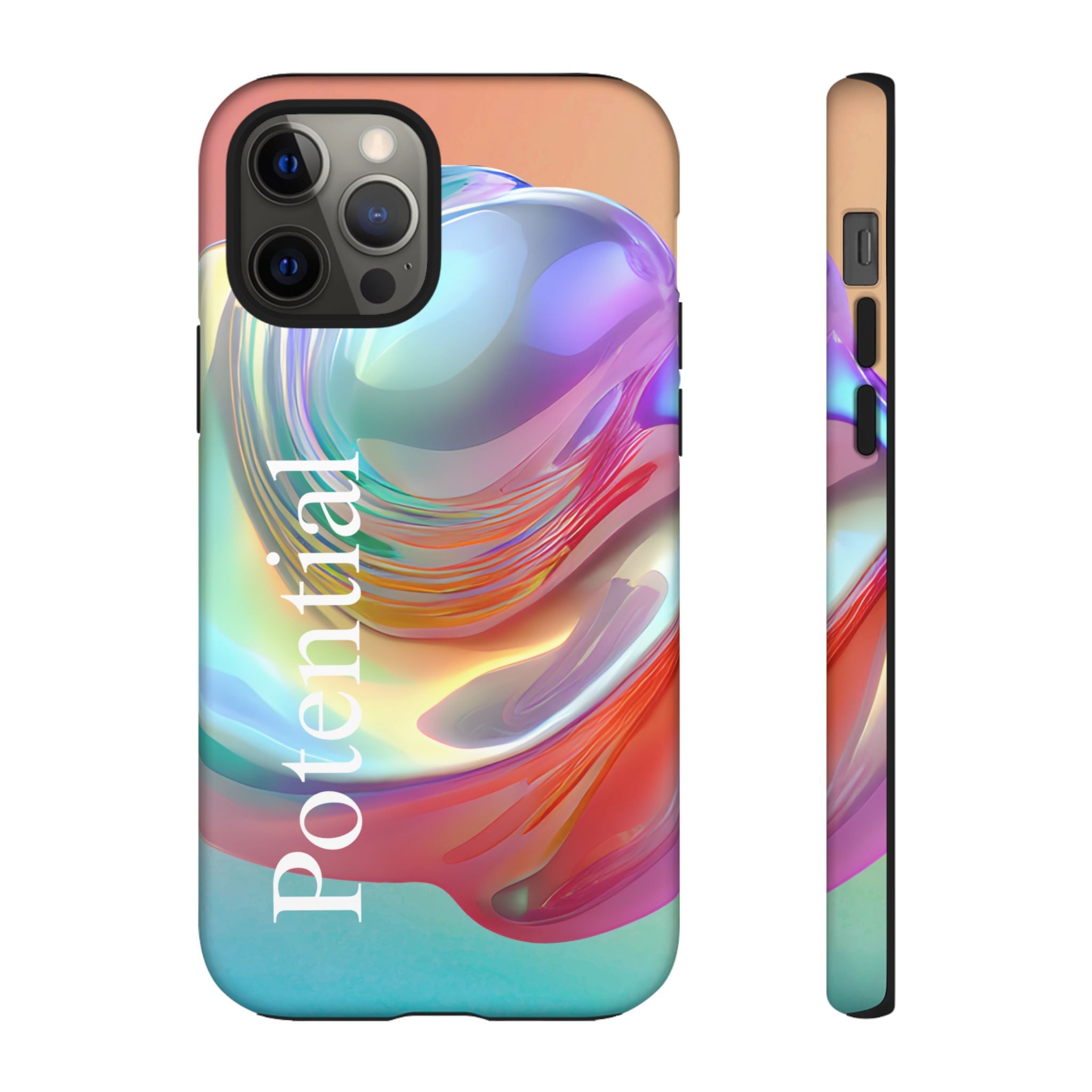 Colorful Phone Tough Case - "Potential" Metamorph Design