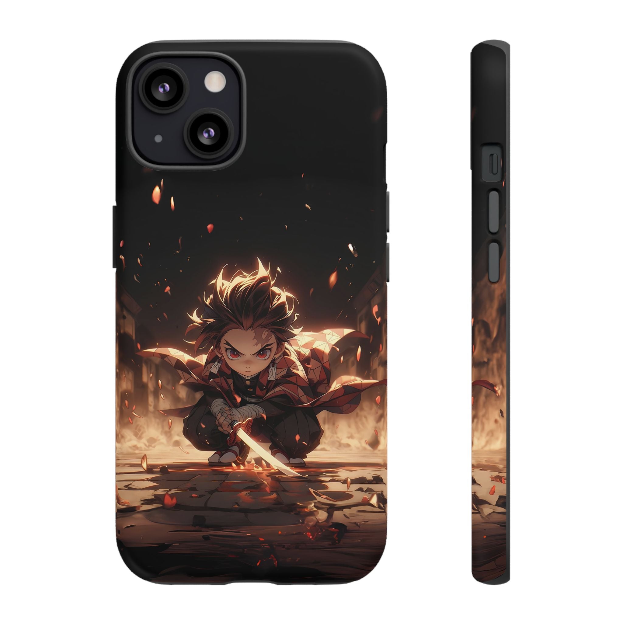 Tough Phone Case – Chibi Tanjiro Kamado Anime Protective Case for iPhone & Samsung