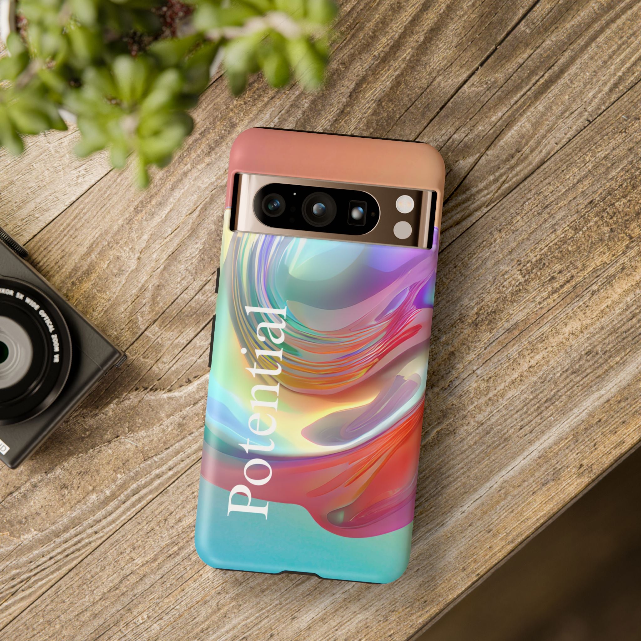 Colorful Phone Tough Case - "Potential" Metamorph Design