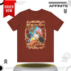 T-Shirt Anime-Inspired Unisex Short Sleeve Tee - 100% Cotton Chopper T-Shirt by Bella+Canvas Rust