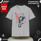 T-Shirt Anime-Jiraiya Inspired Unisex Softstyle T-Shirt with Bold Graphics Sport Grey