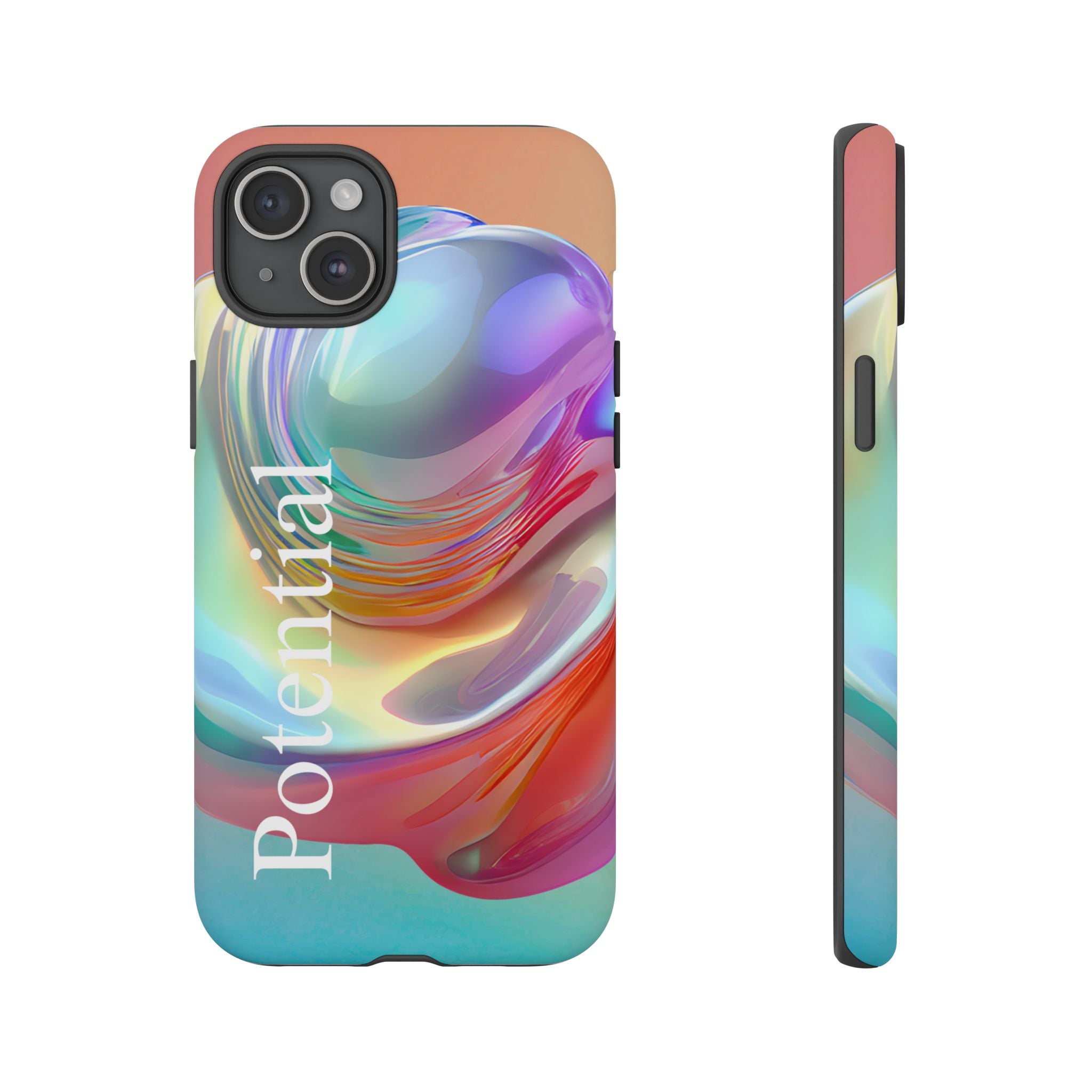 Colorful Phone Tough Case - "Potential" Metamorph Design
