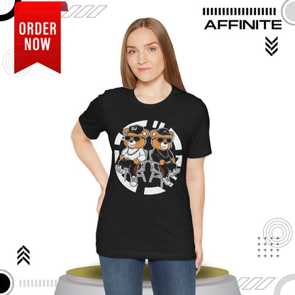 T-Shirt Awesome Bear T-Shirt - Fun Graphic Unisex Tee for Teen & Adults (100% Cotton)
