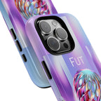 Futuristic Gradient Tough Case – 'Future is Now' 3D Design | Shockproof & UV Protected