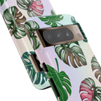 Tough Cases - Monstera Leaf Themed Phone Protection for iPhone, Samsung, and Google Pixel (Matte/Glossy)