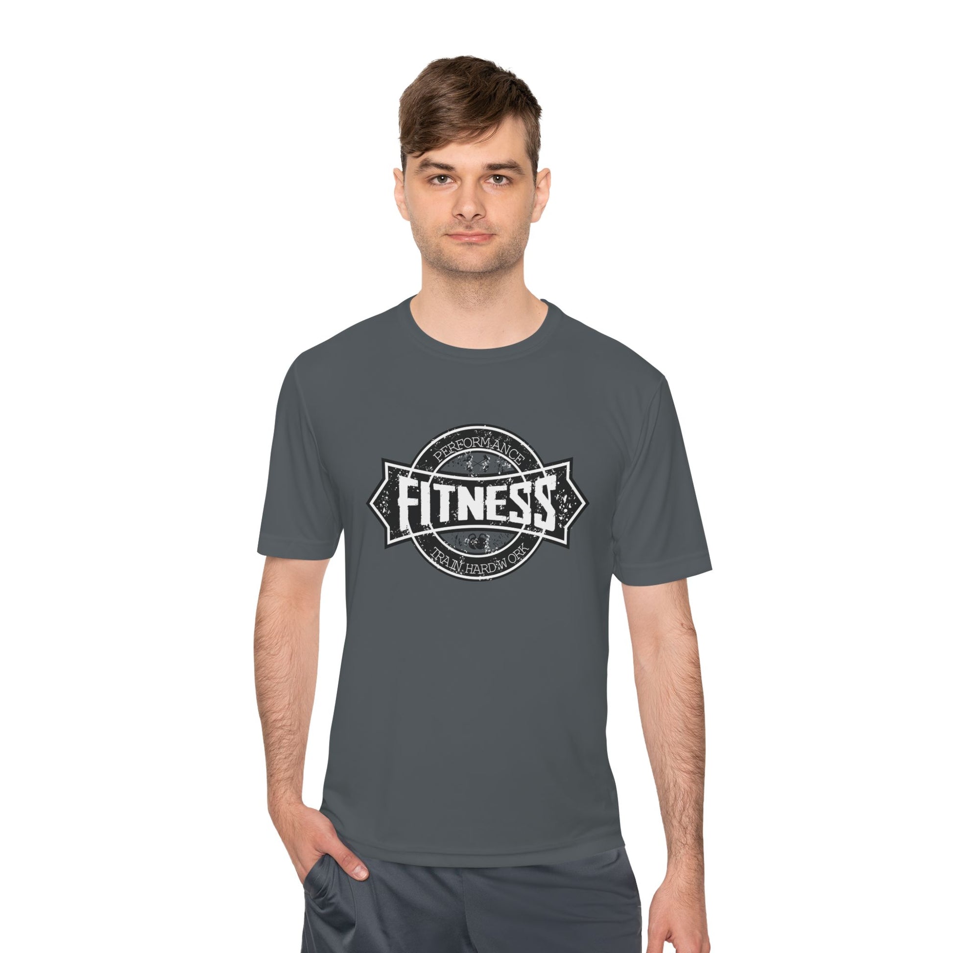 T-Shirt Moisture Wicking Fitness Shirt - Unisex Workout Tee for Gym, Running, Yoga