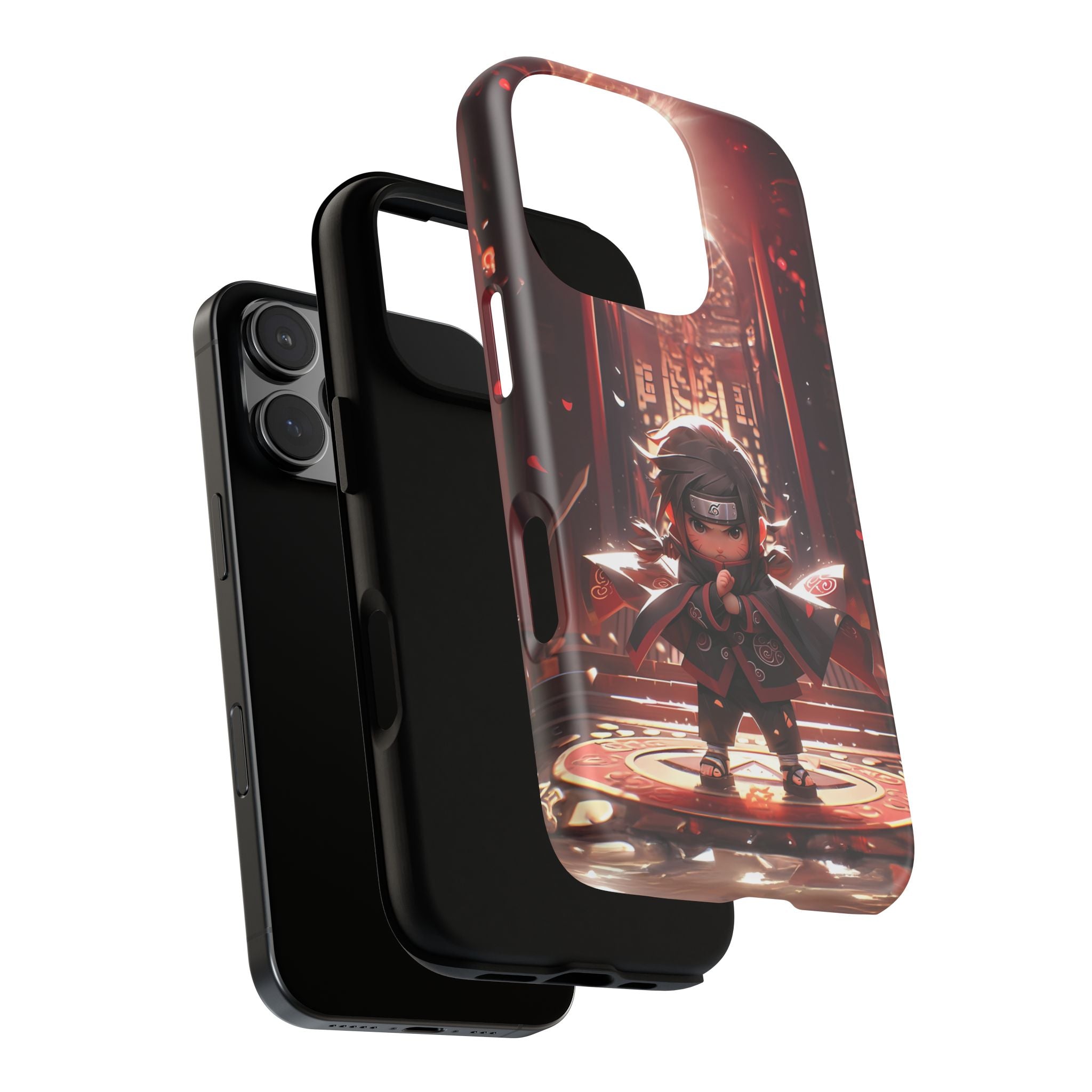 Chibi Itachi Tough Phone Case – Anime Protective Case for iPhone & Samsung, UV Resistant, Durable & Stylish