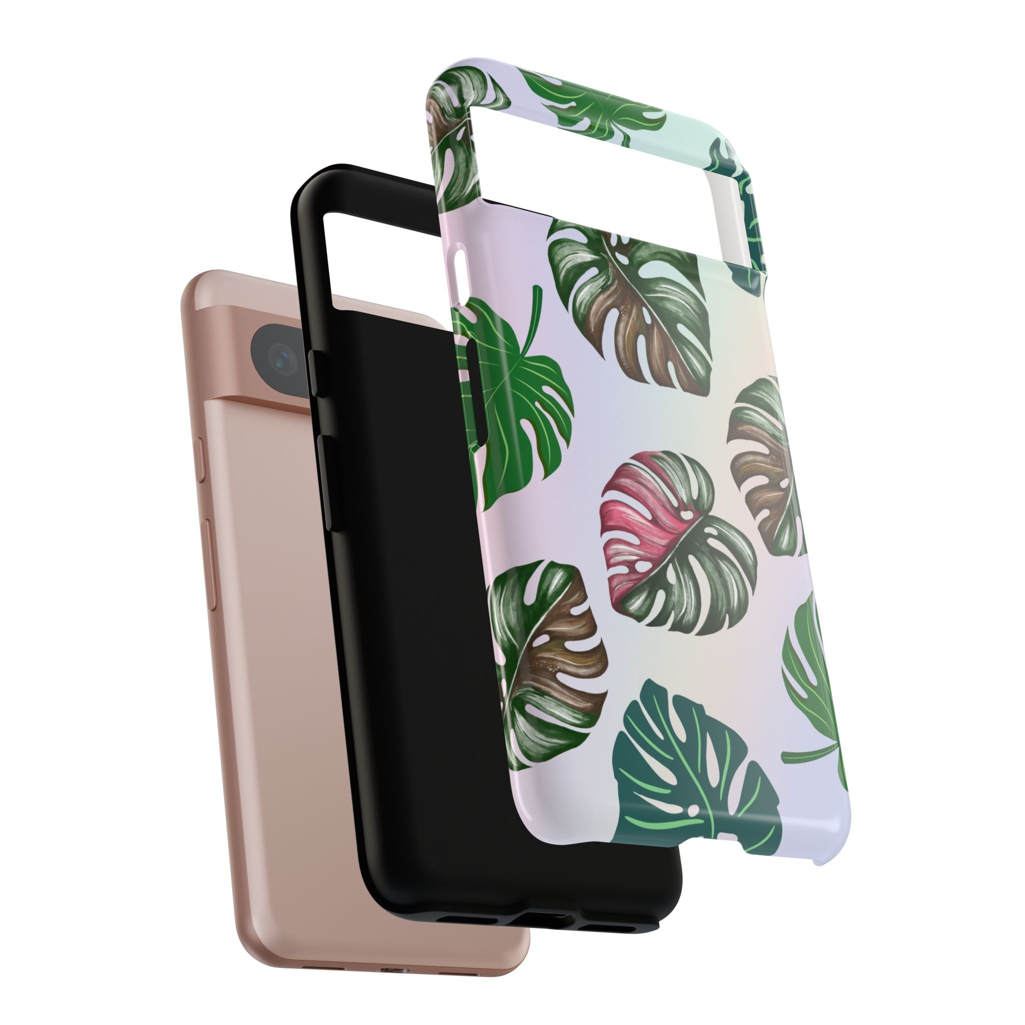 Tough Cases - Monstera Leaf Themed Phone Protection for iPhone, Samsung, and Google Pixel (Matte/Glossy)