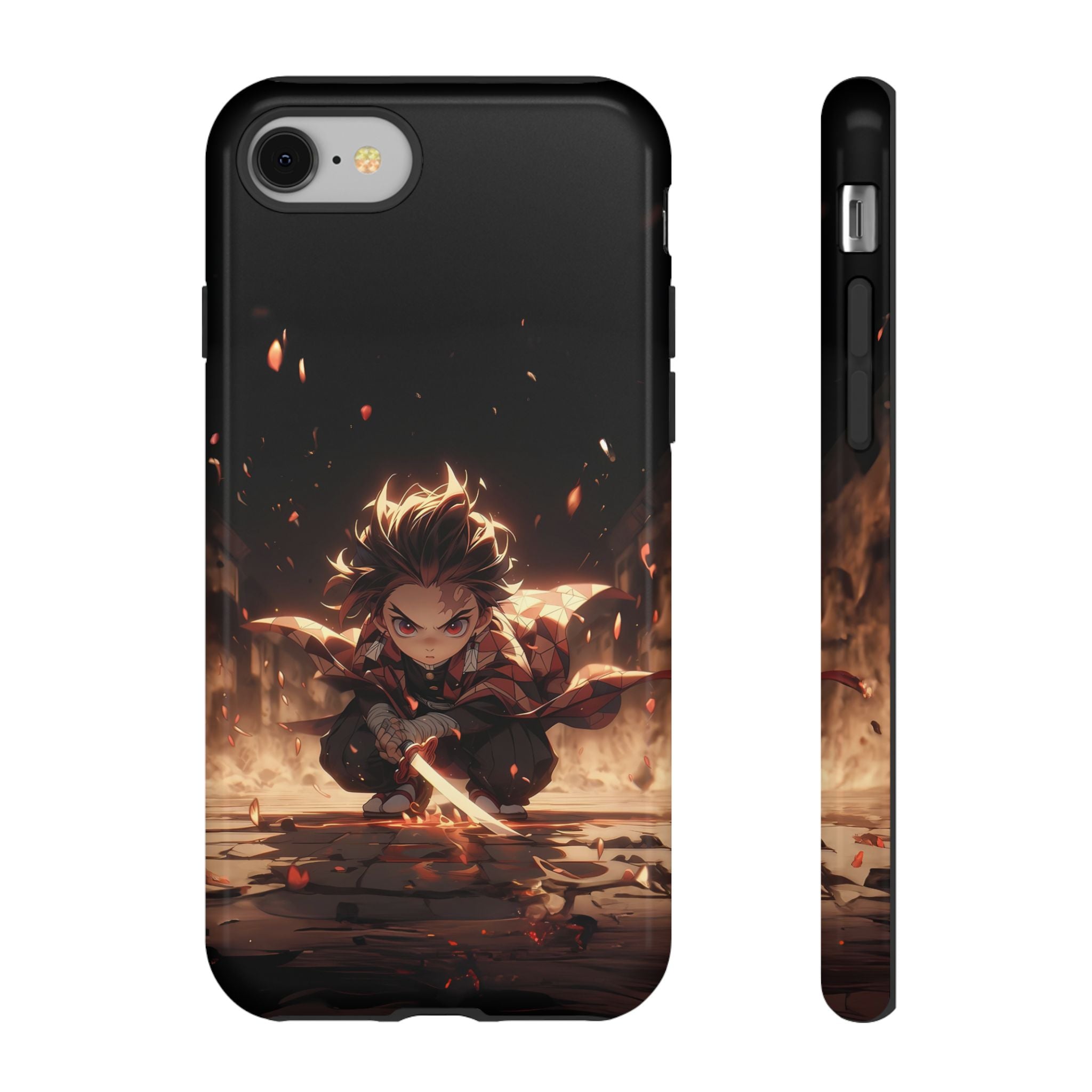 Tough Phone Case – Chibi Tanjiro Kamado Anime Protective Case for iPhone & Samsung