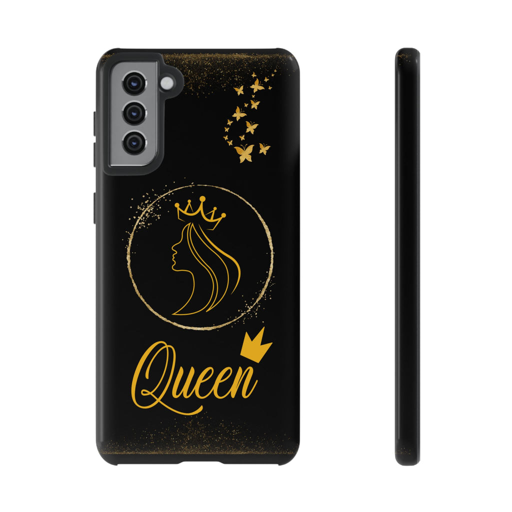 Tough Case Queen Phone Case – Matte & Glossy Crown Design for iPhone, Samsung & Pixel Samsung Galaxy S21 Plus Glossy