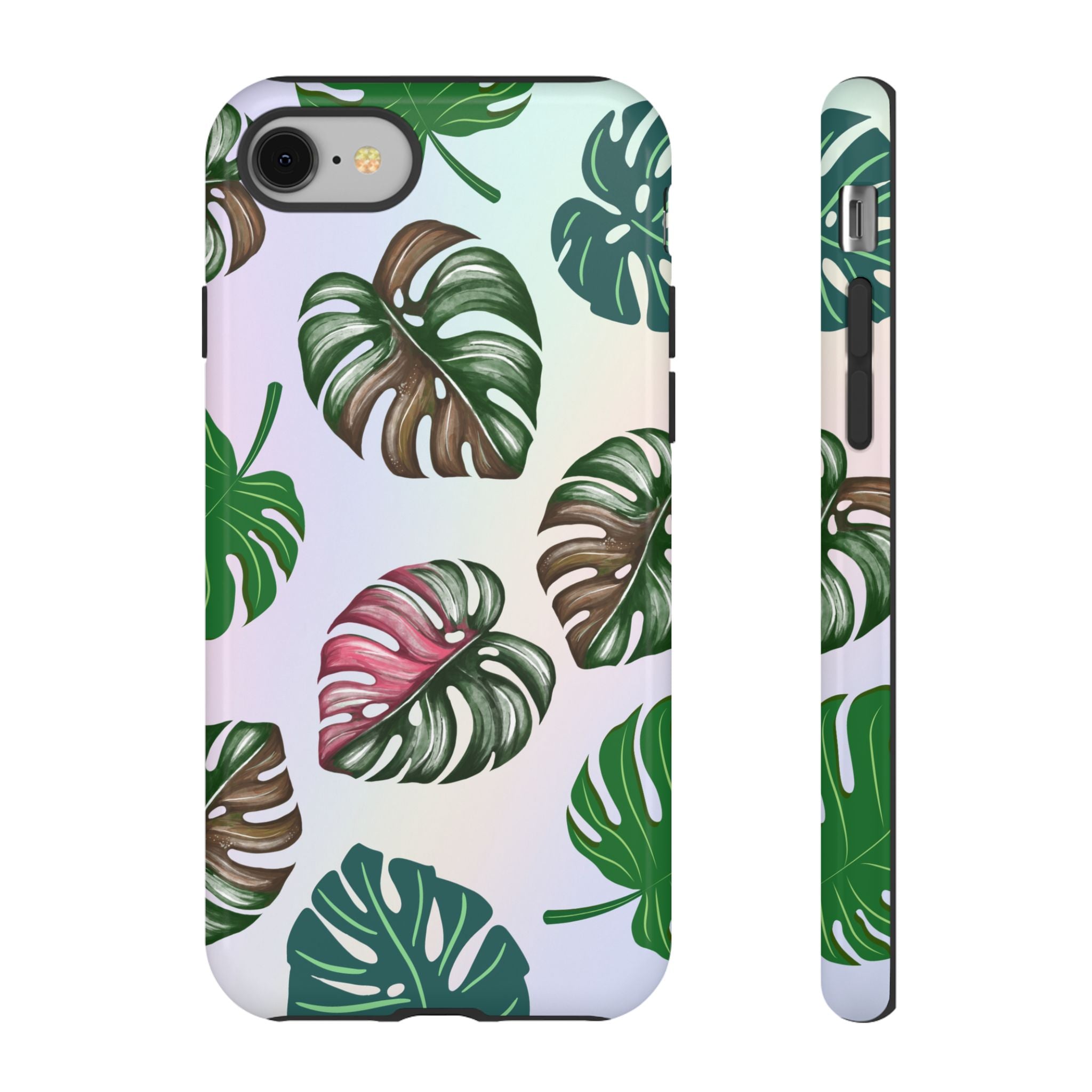 Tough Cases - Monstera Leaf Themed Phone Protection for iPhone, Samsung, and Google Pixel (Matte/Glossy)