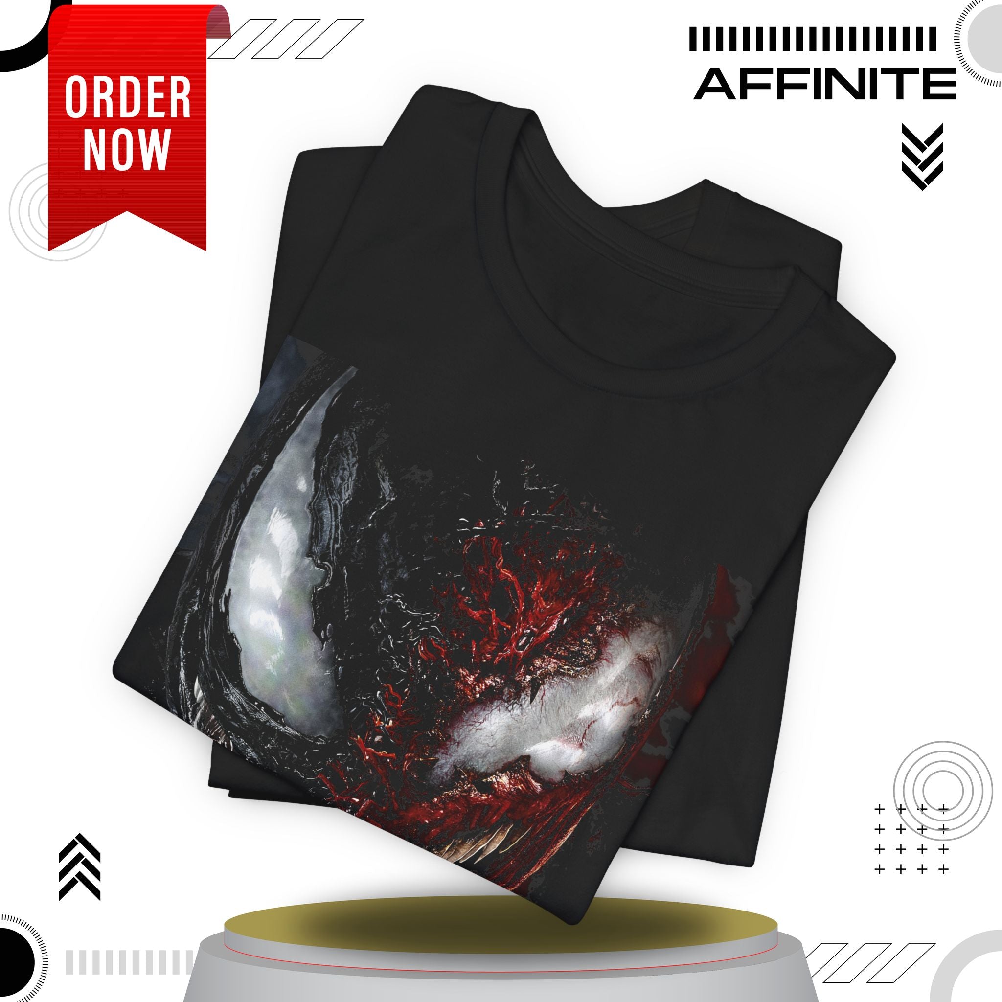 T-Shirt Venom Graphic Tee - Unisex Comic Book T-Shirt for Fans (100% Cotton)