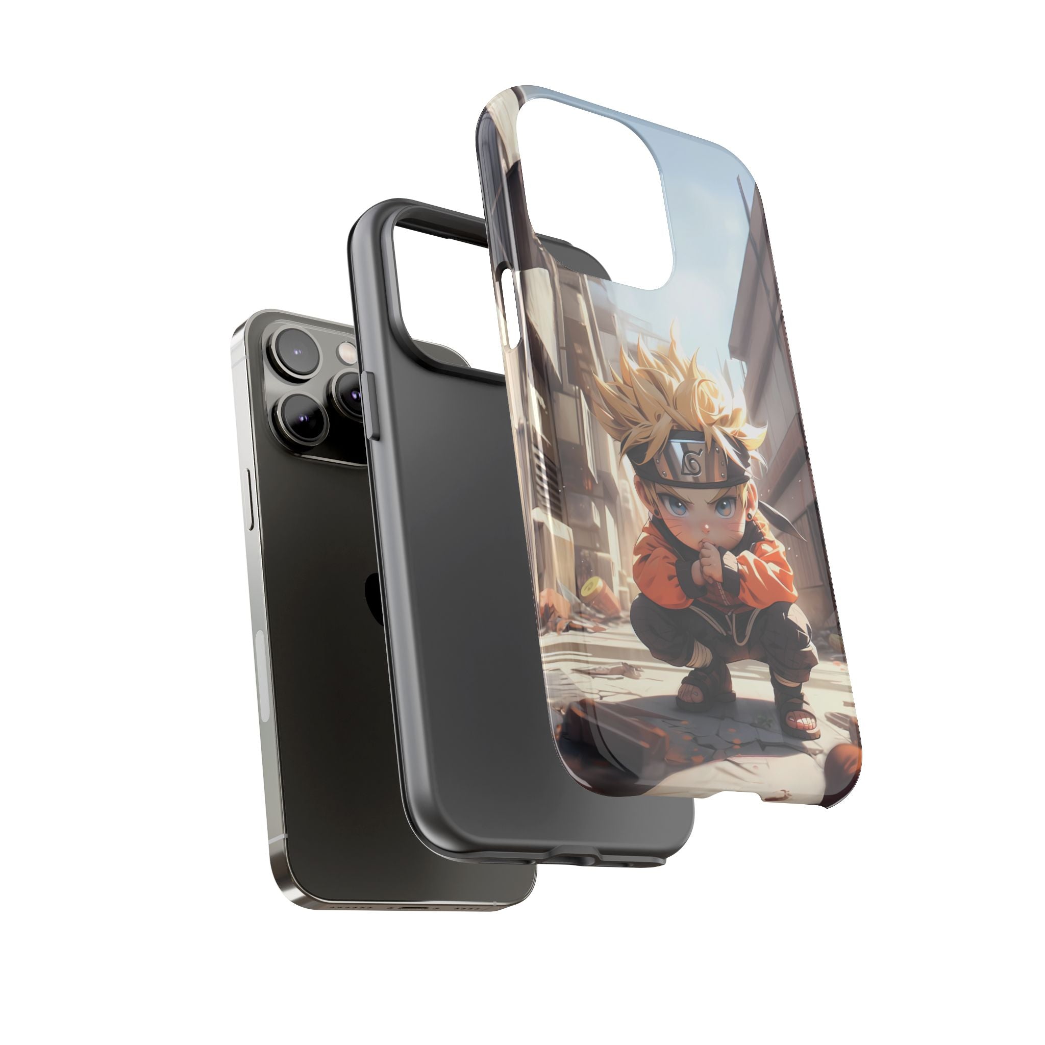 Chibi Naruto Tough Phone Case – Anime Protective Case for iPhone & Samsung, UV Resistant, Durable & Stylish