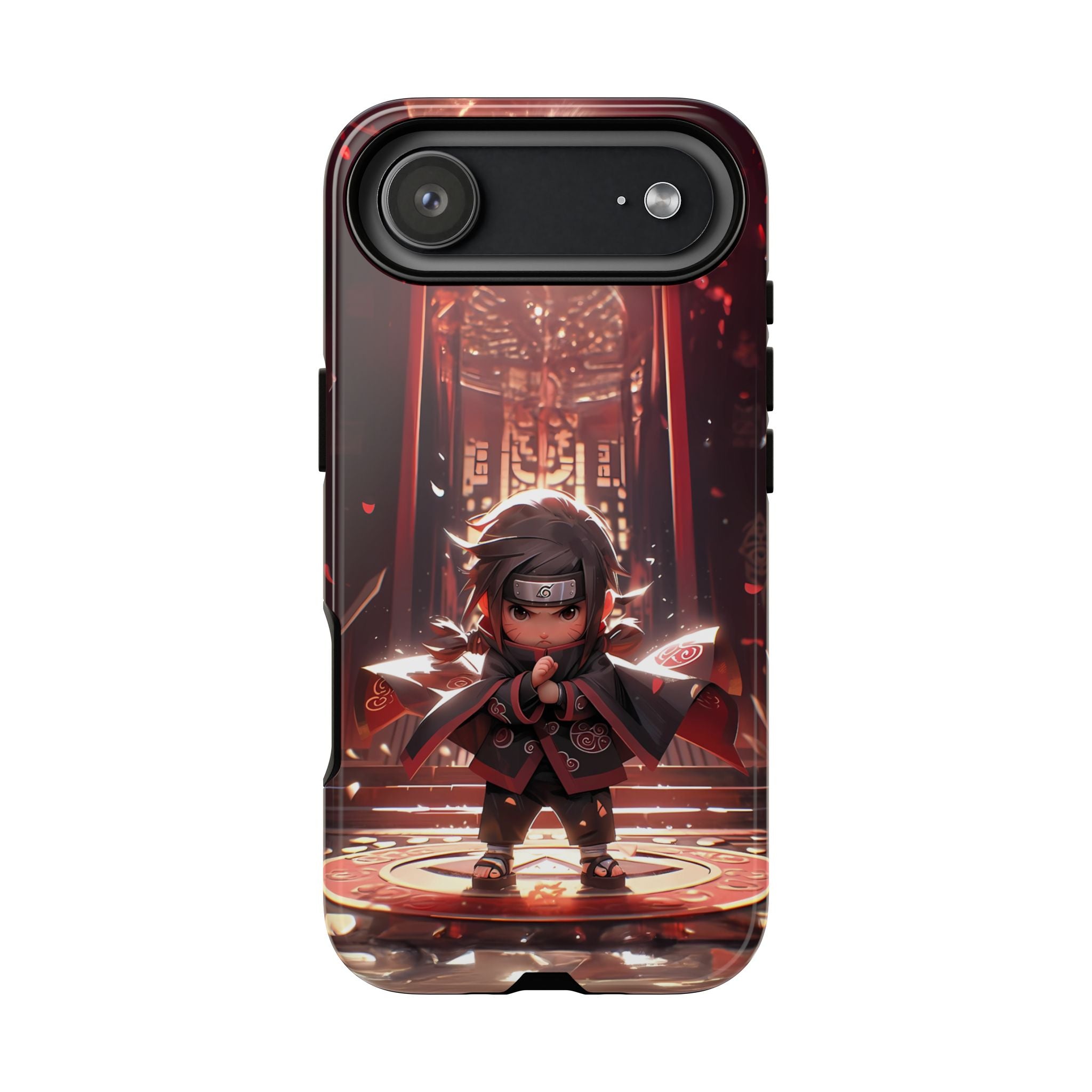 Chibi Itachi Tough Phone Case – Anime Protective Case for iPhone & Samsung, UV Resistant, Durable & Stylish